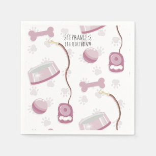 Serviette En Papier Cute Yorkshire Terrier Anniversaire serviettes