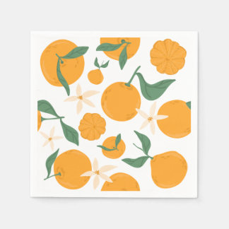 Serviette En Papier Cutie Orange Mandarin Tangerine Clementine