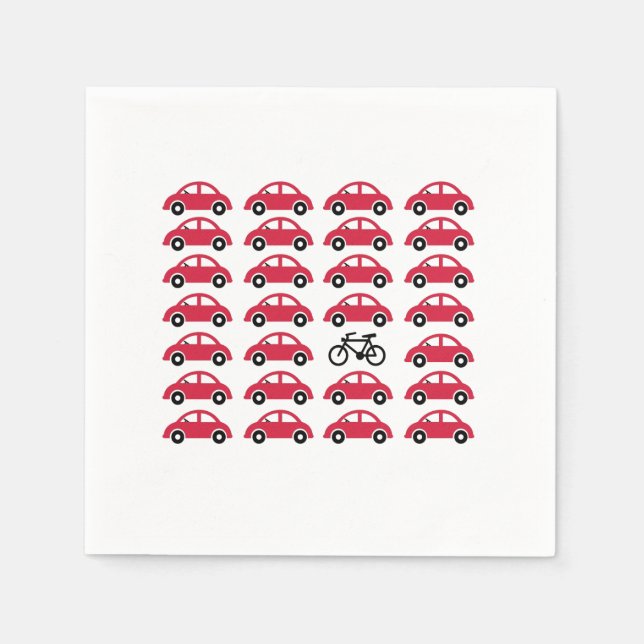 Serviette En Papier Cyclisme (Devant)