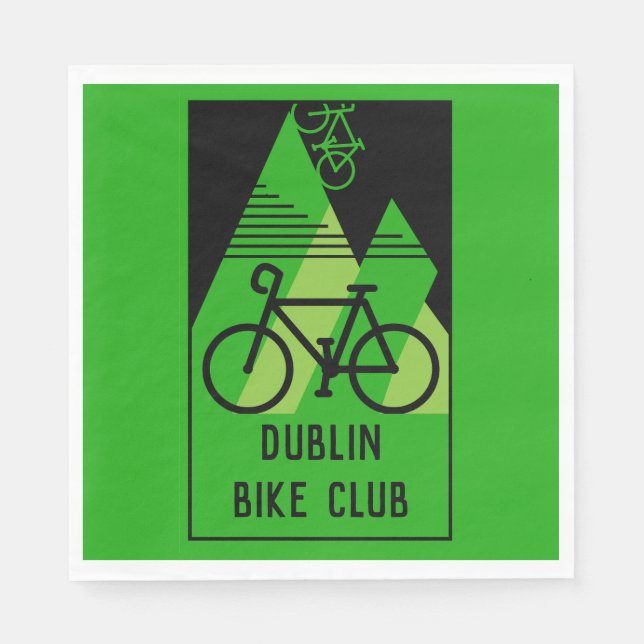 Serviette En Papier Cyclisme Irlande (Devant)