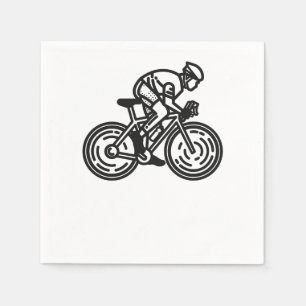 Serviette En Papier cycliste