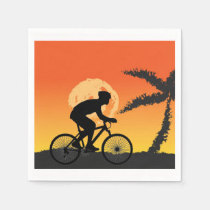 Serviette En Papier Cycliste Napkin