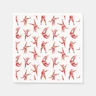 Serviette En Papier Dabing Père Noël Fun Motif de Noël