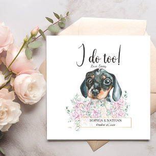 Serviette En Papier Dachshund Chien Chien Mariage Cocktail Serviettes