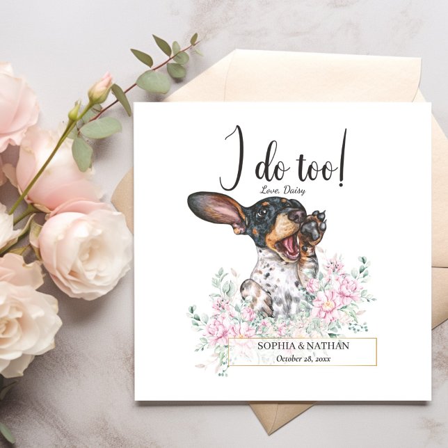 Serviette En Papier Dachshund Chien Chien Mariage Cocktail Serviettes (Créateur téléchargé)