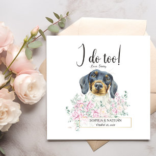 Serviette En Papier Dachshund Chien Mariage Cocktail Serviettes