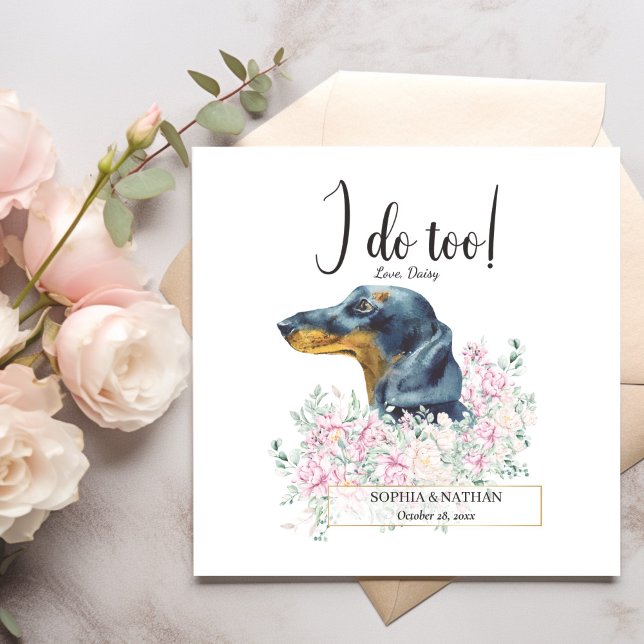 Serviette En Papier Dachshund Chien Mariage Cocktail Serviettes (Créateur téléchargé)