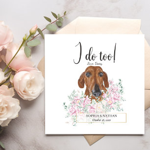 Serviette En Papier Dachshund Chien Mariage Cocktail Serviettes