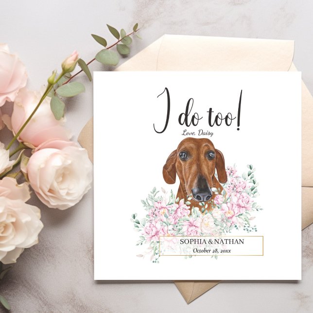 Serviette En Papier Dachshund Chien Mariage Cocktail Serviettes (Créateur téléchargé)