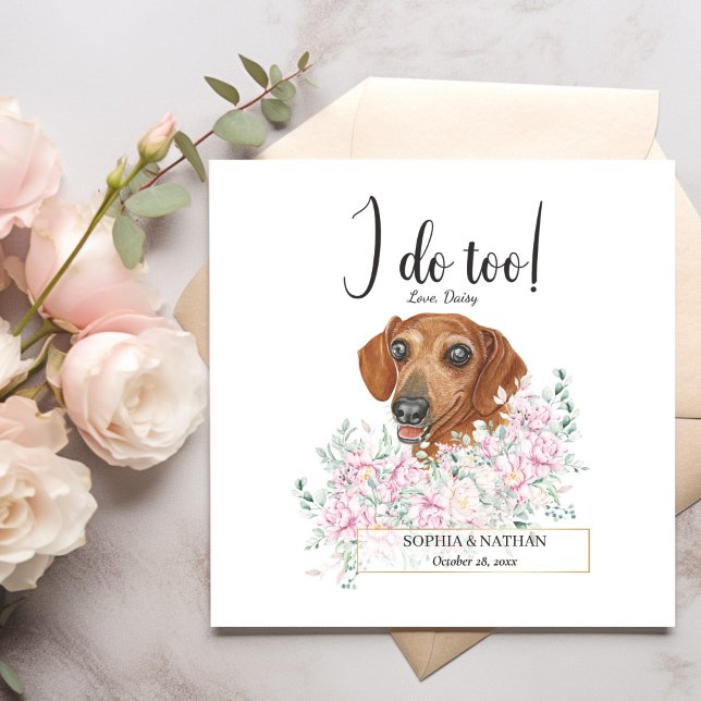 Serviette En Papier Dachshund Chien Mariage Cocktail Serviettes (Créateur téléchargé)