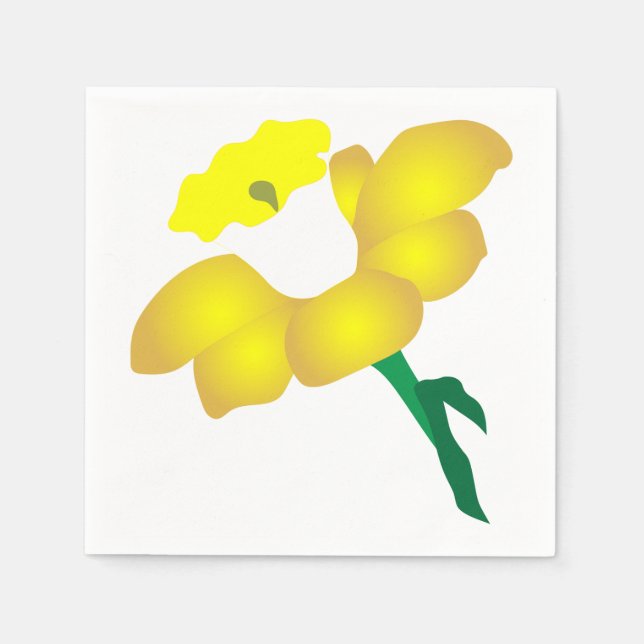 Serviette En Papier Daffodile (Devant)