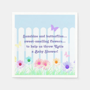 Serviette En Papier "Daisy Garden" - poème