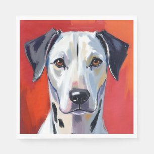 Serviette En Papier Dalmatien Peinture de chien Animal de compagnie