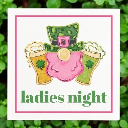 Serviette En Papier Dames Night Leprechaun Bière St Patrick's Day