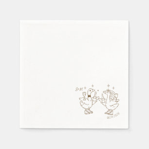 Serviette En Papier Dancing Duck Napkin