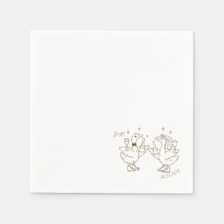 Serviette En Papier Dancing Duck Napkin