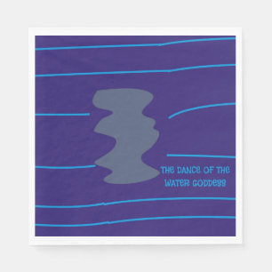 Serviette En Papier Dancing Goddess Ethnique Art Tribal Lumières Blue 