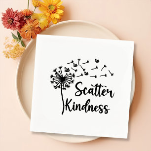 Serviette En Papier Dandelion soufflante minimaliste Scatter Kinding