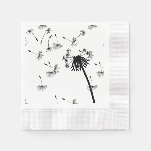Serviette En Papier Dandelion souhaite des serviettes par Lighthouse R (Devant)
