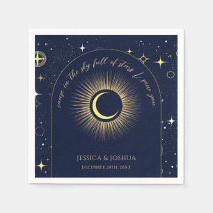 Serviette En Papier Dans le ciel plein d'étoiles je vous ai vu la Mari