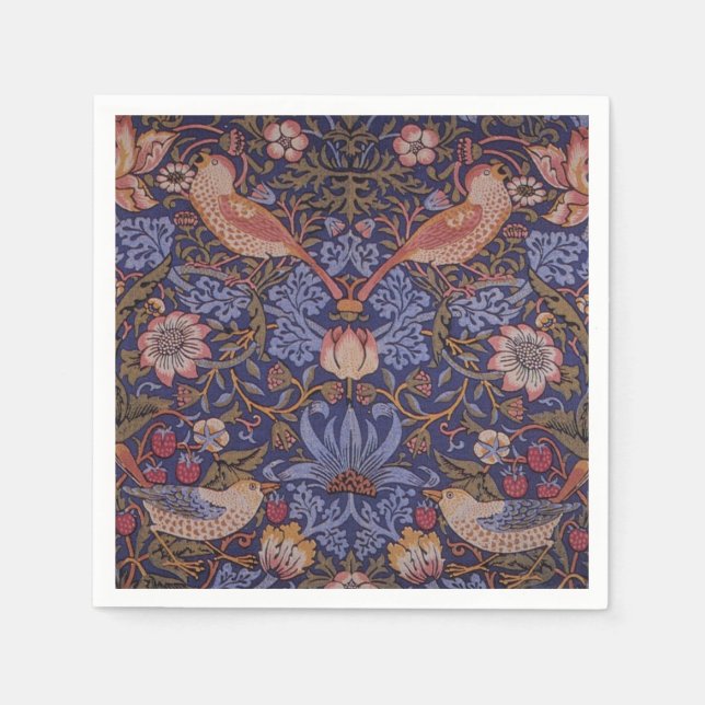 Serviette En Papier Dans un Jardin Perse Cocktails serviettes (Devant)