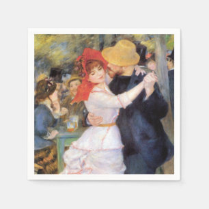 Serviette En Papier Danse à Bougival - Renoir Impressionniste Peinture