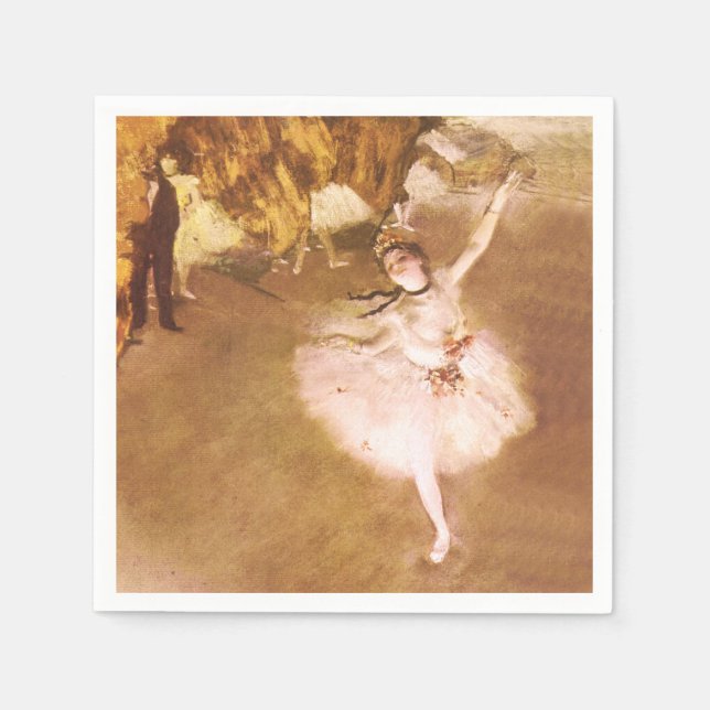 Serviette En Papier Danseur de ballet Diplôme de la peinture étoile (Devant)