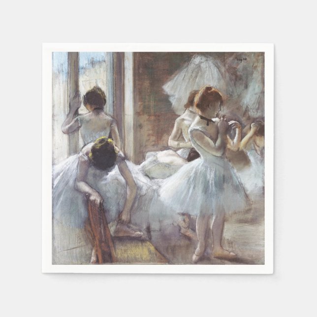 Serviette En Papier Danseurs Edgar Degas (Devant)