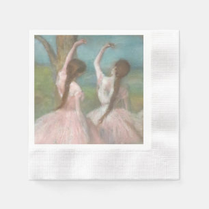 Serviette En Papier Danseuses en rose Edgar Degas