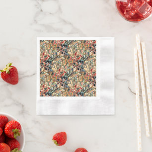 Serviette en papier d'art abstrait