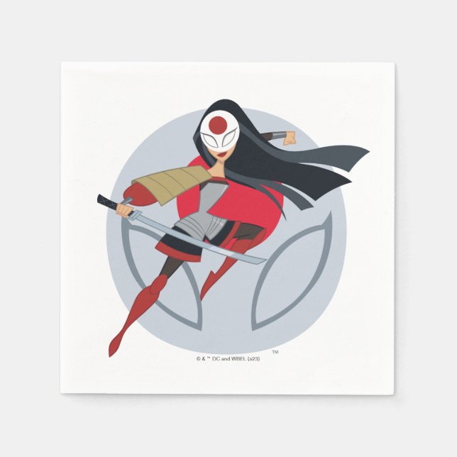 Serviette En Papier DC Super Hero Girls Katana (Devant)