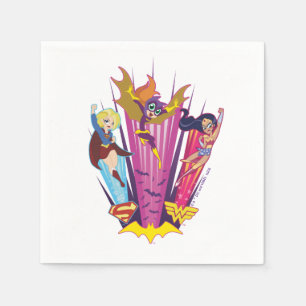 Serviette En Papier DC Super Hero Girls Trio