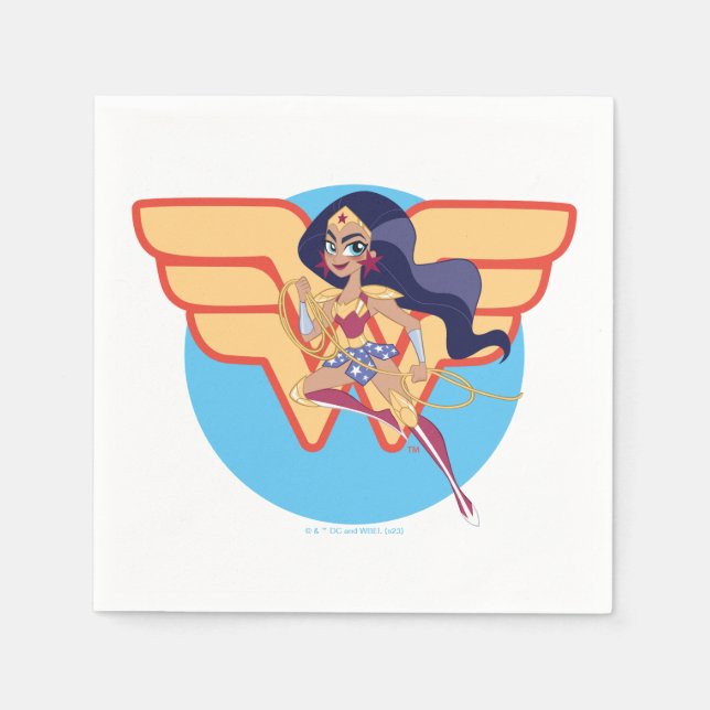 Serviette En Papier DC Super Hero Girls Wonder Woman (Devant)