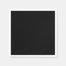 Serviette en papier de cocktail standard noir