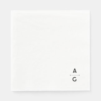 Serviette en papier de mariage "Lettrus"