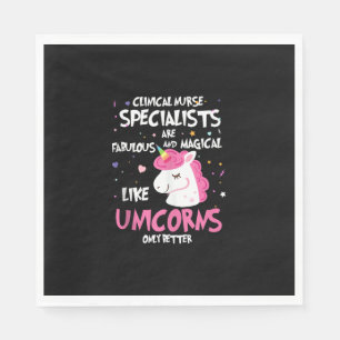 Serviette En Papier Débardeur CNS Licorne Spécialistes Infirmières Cli