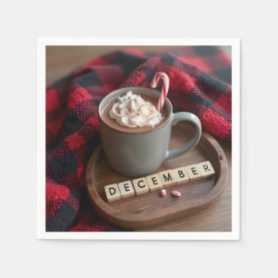Serviette En Papier Décembre Chocolat chaud