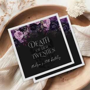 Serviette En Papier Décès de ses vingt-trente ans fête de l'anniversai