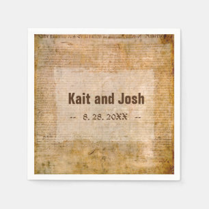 Serviette En Papier Déclaration d'indépendance 📜 Parchmen historique