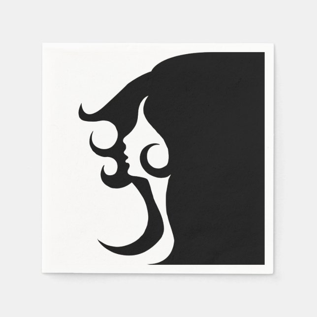 Serviette En Papier Deco mod woman (Devant)