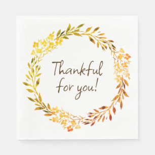 Serviette En Papier Décontracté Thanksgiving/Napkin d'automne - Person