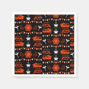 Serviette En Papier Décor camping Caravan