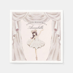 Serviette En Papier Décor d'anniversaire de la petite Ballerina