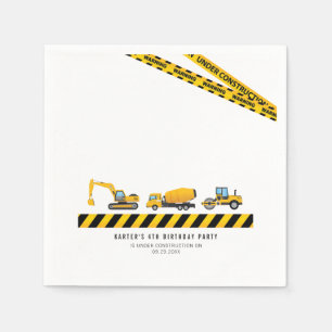 Serviette En Papier Décor de la partie Outil de camion de construction