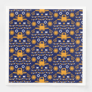 Serviette En Papier Décor Et Cadeaux En Voilier Étroit