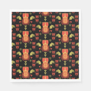 Serviette En Papier Décor maison scandinave Viking Norsemen