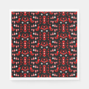 Serviette En Papier Décor saisonnier scandinave