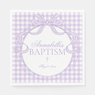 Serviette En Papier Décoration de table de baptême à nœud papillon Coq