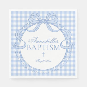 Serviette En Papier Décoration de table de baptême à nœud papillon Coq