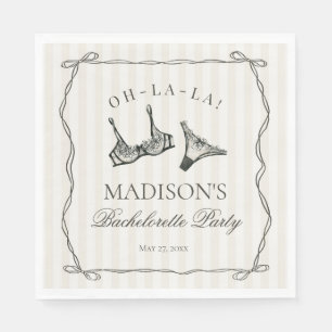 Serviette En Papier Décoration de table lingerie noire pour enterremen